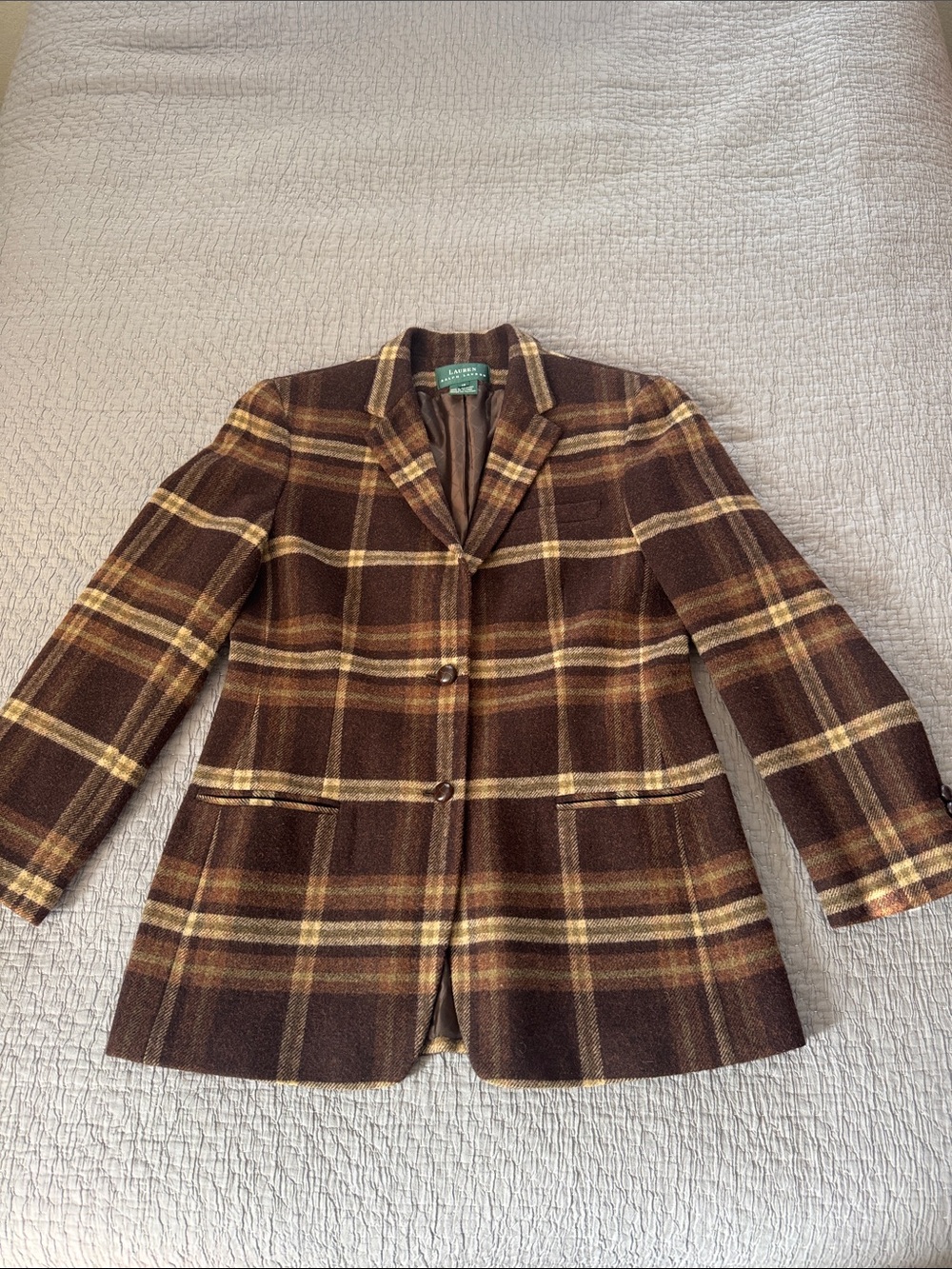Polo Ralph Lauren Plaid Lambswool Jacket